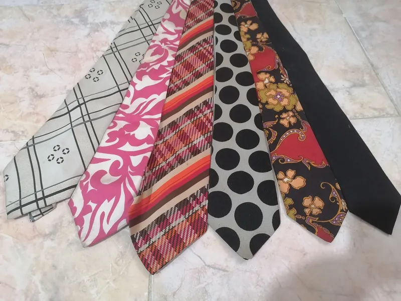 کراوات قدیمی دوره پهلوی 5 عدد