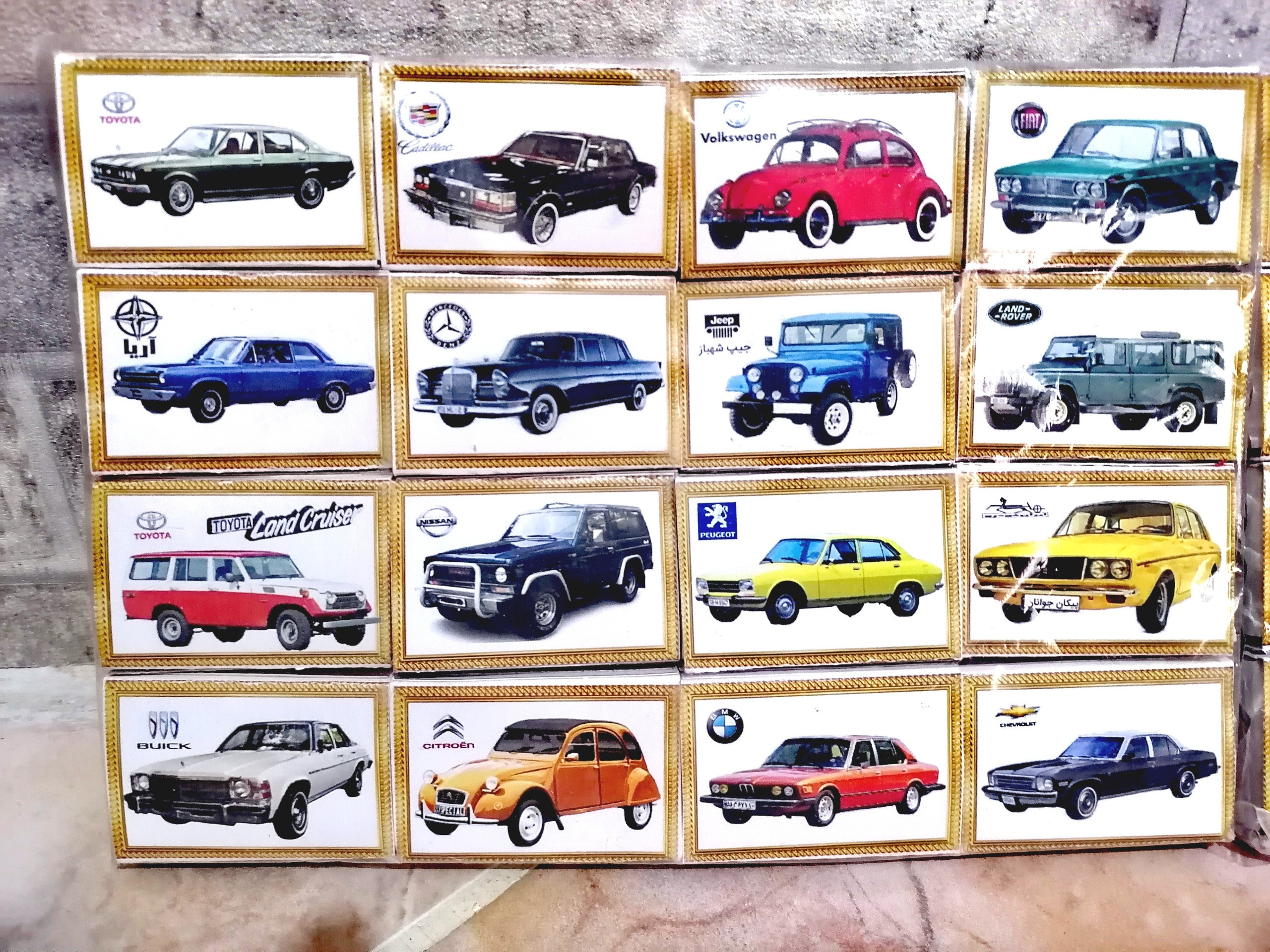 کبریت 16عددی طرح خودروهای قدیمی