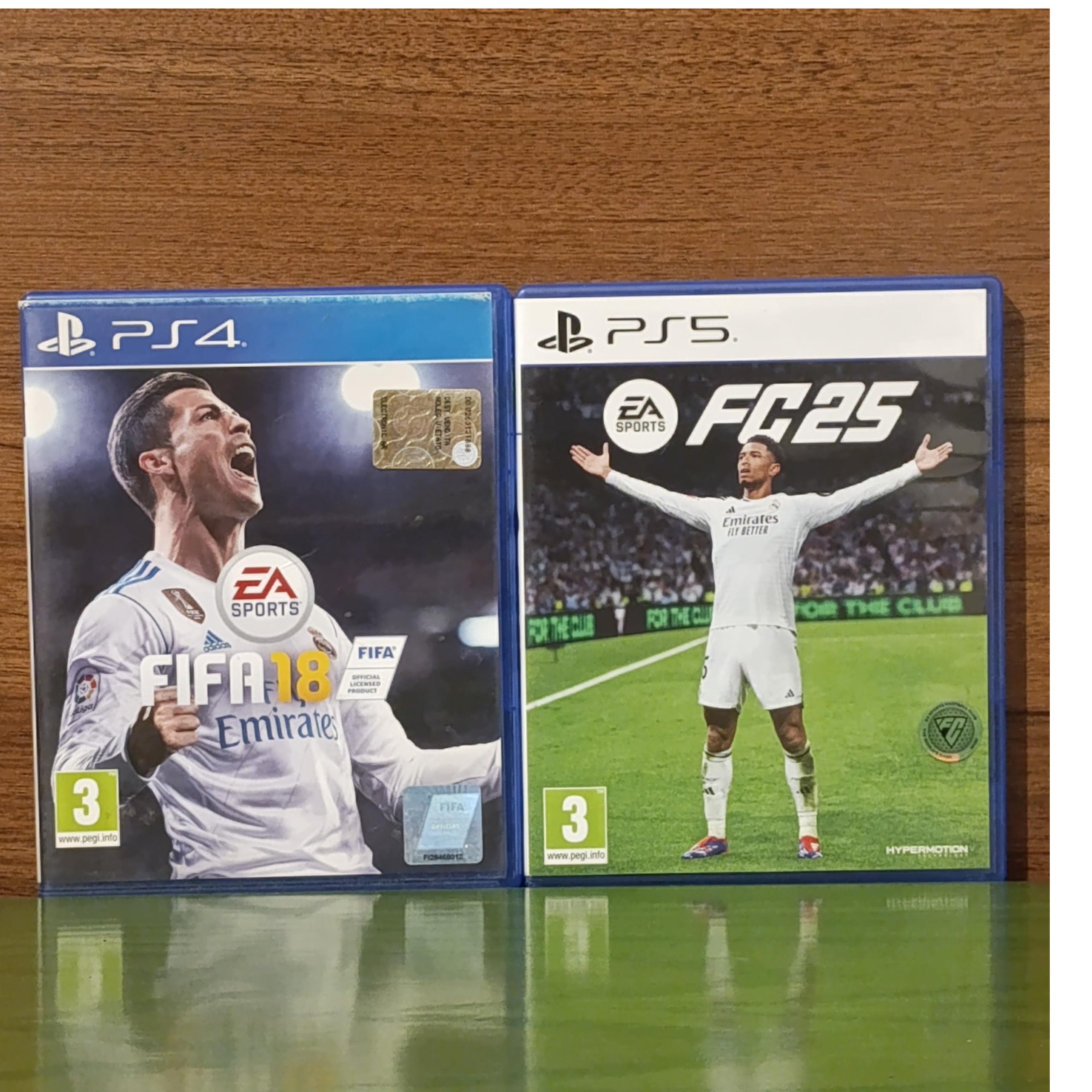 بازی Fc25 برای Ps5 و Fifa 18 برای Ps4