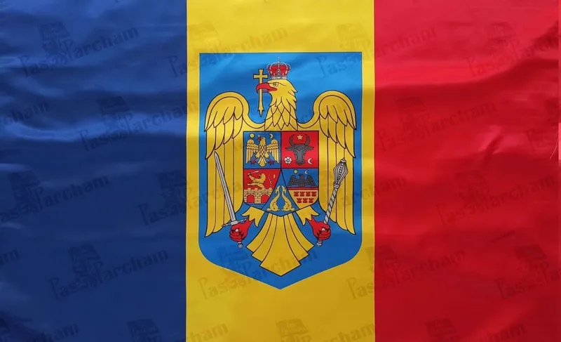 پرچم رومانی | همراه نشان ملی
