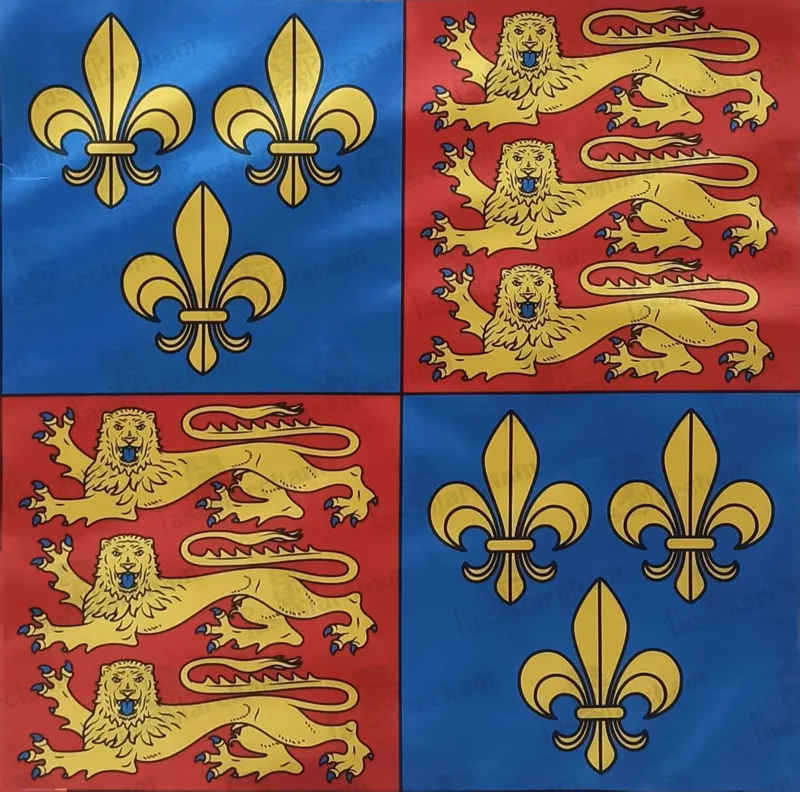 پرچم انگلستان | قرون وسطی