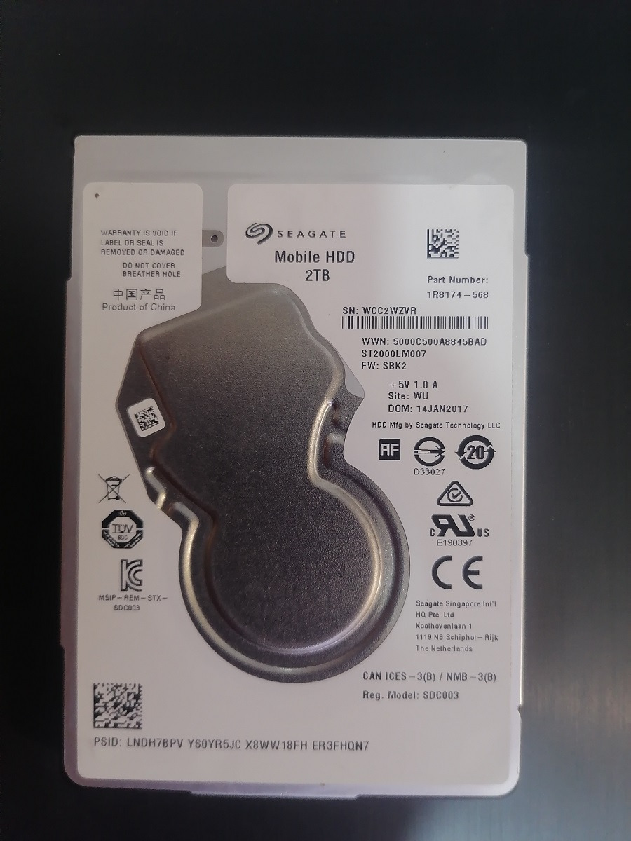 هارد 2 ترابایت لپ تاپ