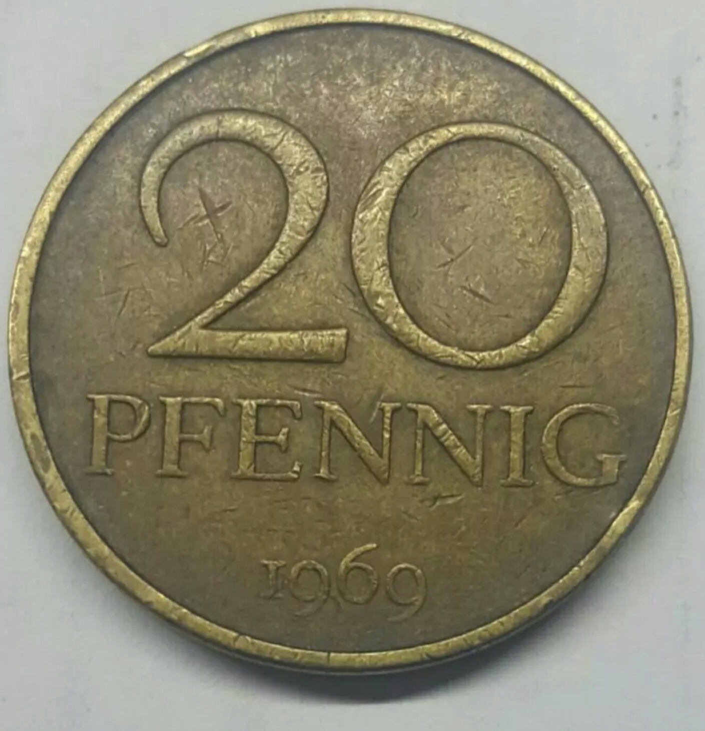 سکه 20 پنینگ آلمان شرقی