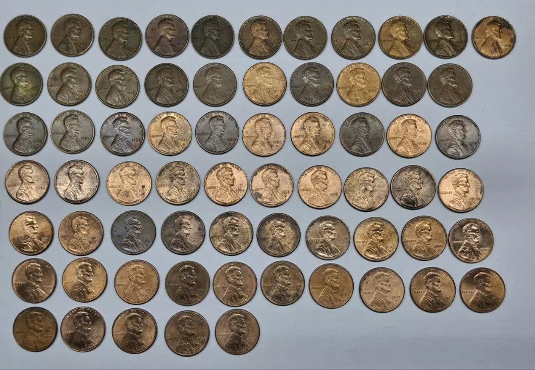 سری کامل سکه 1سنت آمریکا از سال 1959تا2024