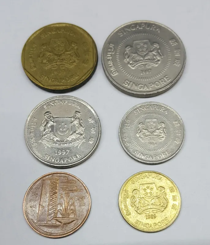 ست سکه های سنگاپور سری قدیم