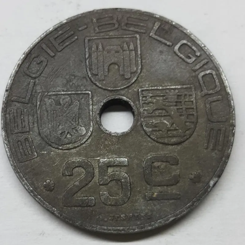 سکه 25 سنتیم بلژیک قدیمی
