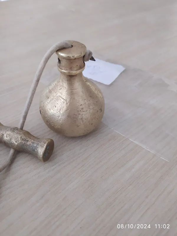 شاقول بناییقدیمی برنزی دستساز 725 گرمی