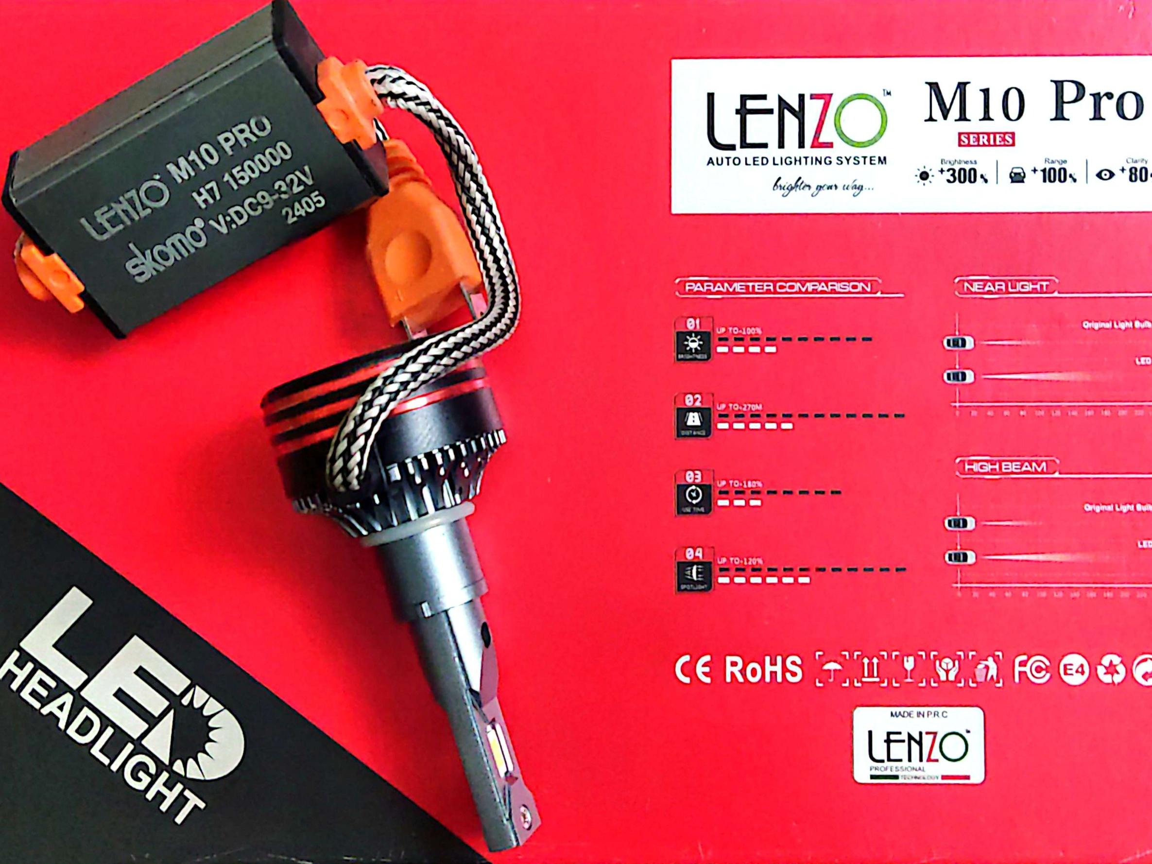 هدلایت LENZO M10 PRO LED تعداد 4 عدد