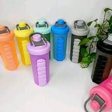 قمقمه آب شیکر همزن دار جا قرصی دار سایز بزرگ