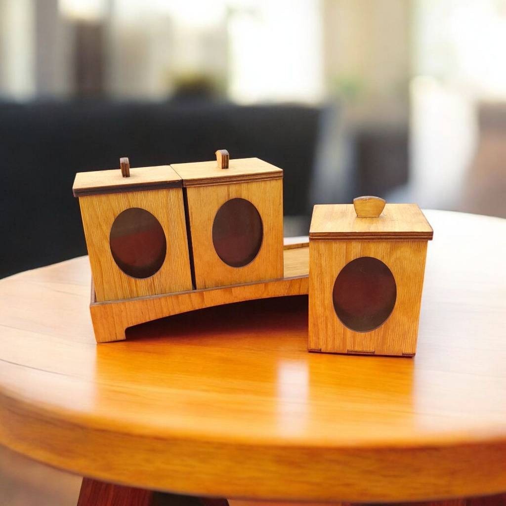 پاسماوری چوبی 3 تایی