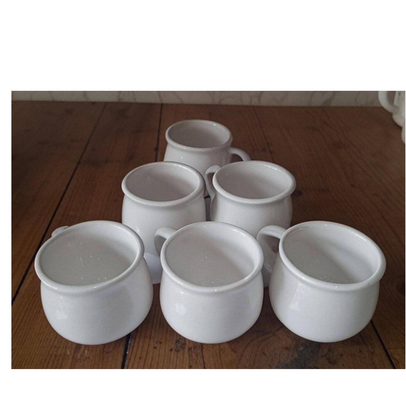 شات قهوه خوری سرامیکی سفیدساده