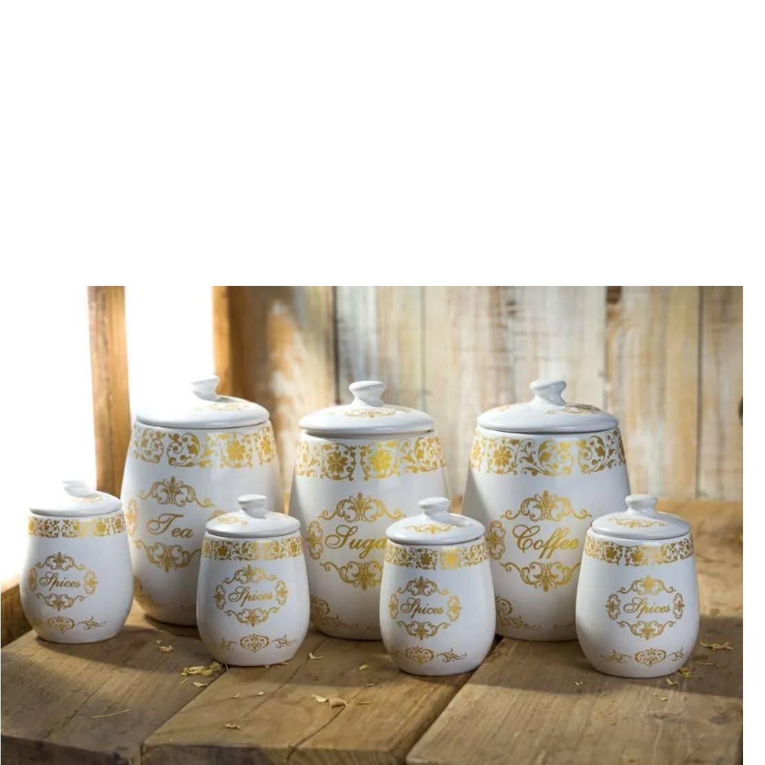 ست جاادویه 7پارچه گل طلایی 103ماکائو