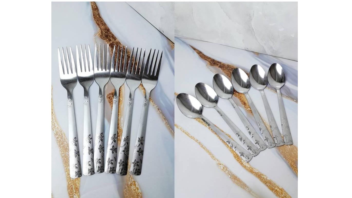 قاشق چنگال گلی
