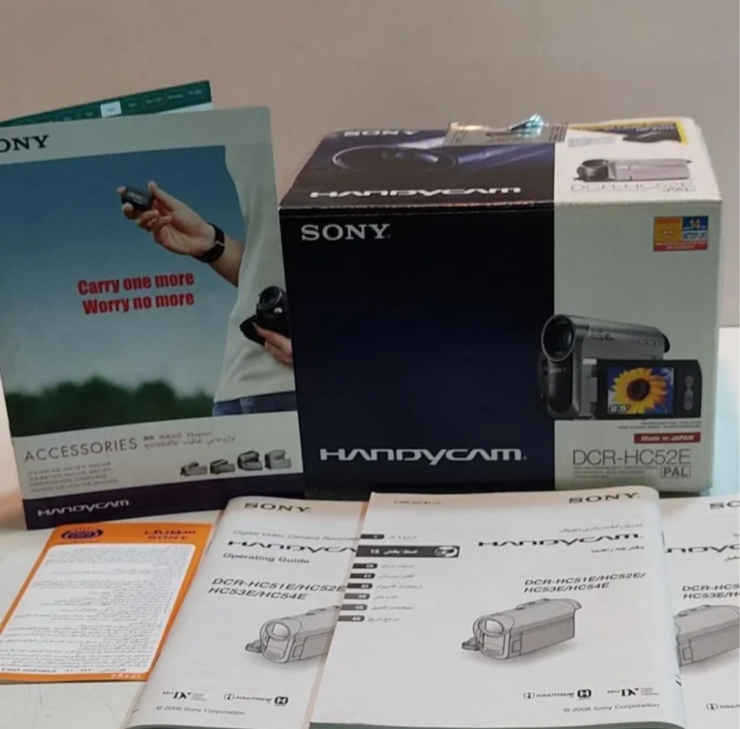 کارتن دوربین فیلمبرداری mini DV سونی با4 کاتالوگ
