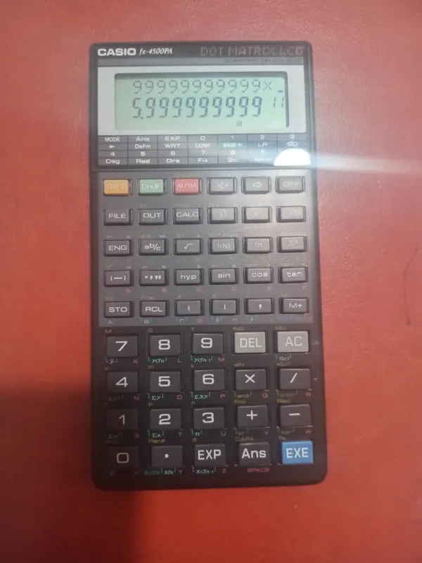 ماشین حساب کاسیو fx4500pa