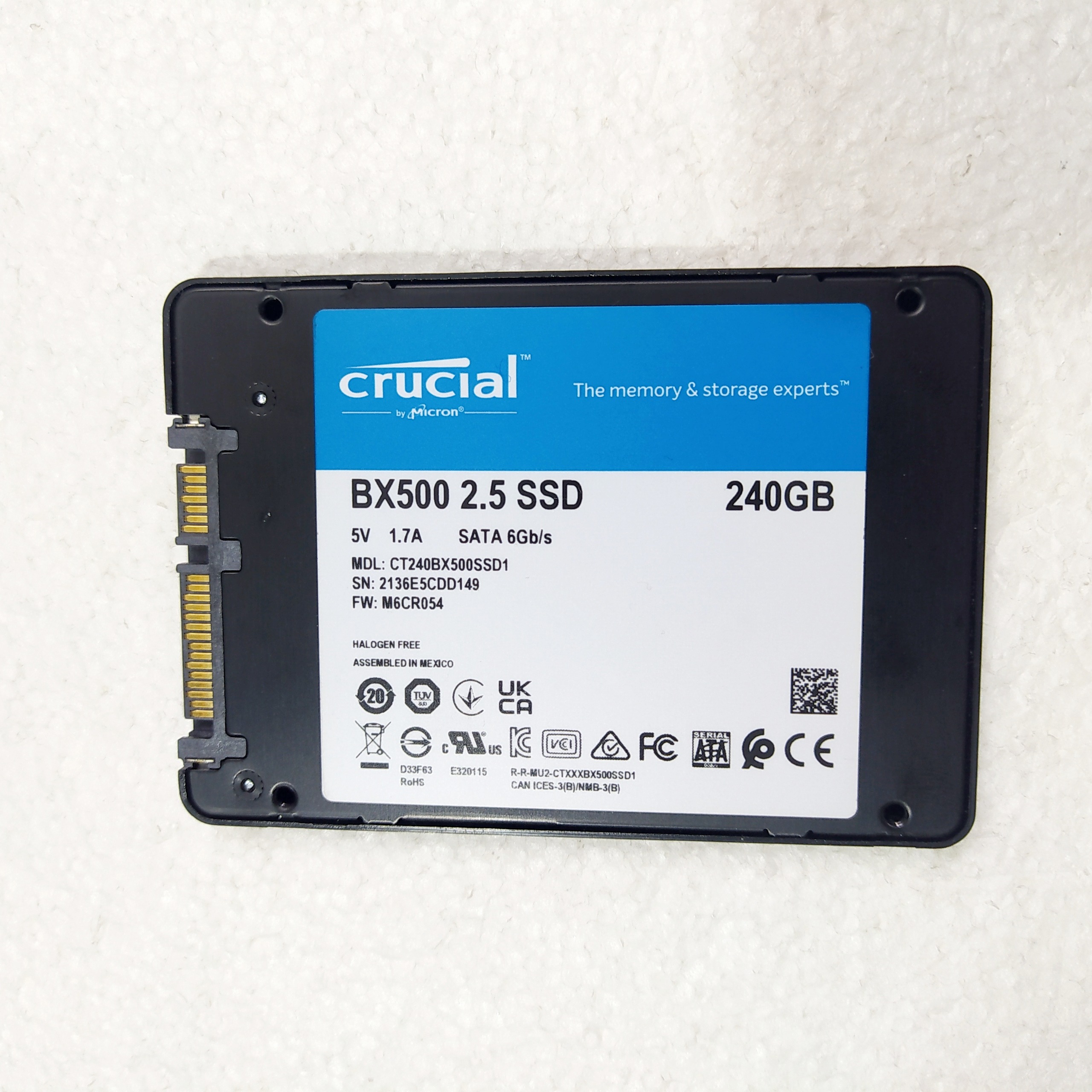 هارد 240 ssd کروشیال Crucial
