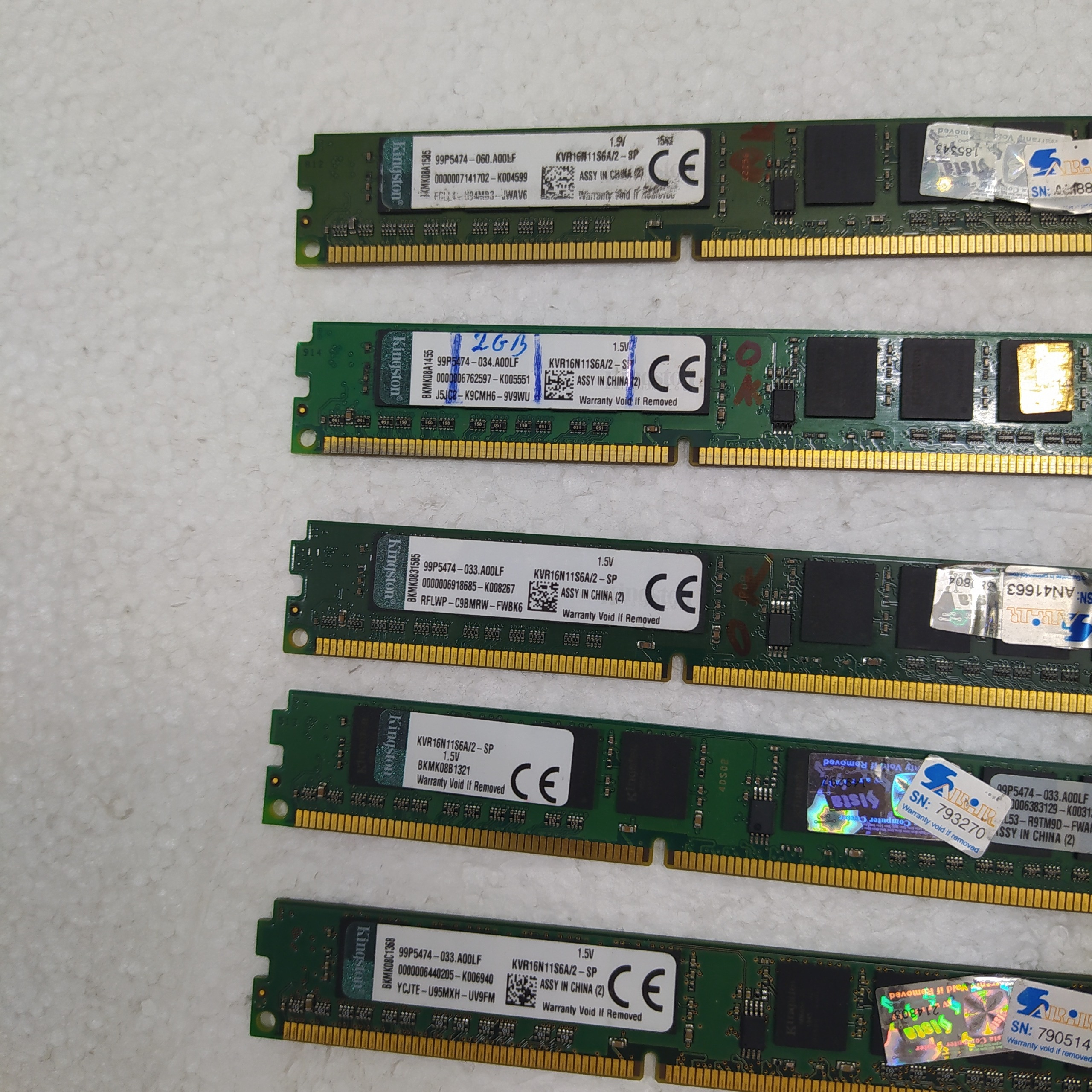 رم 2 گیگ Kingston ddr3 1600 کینگستون