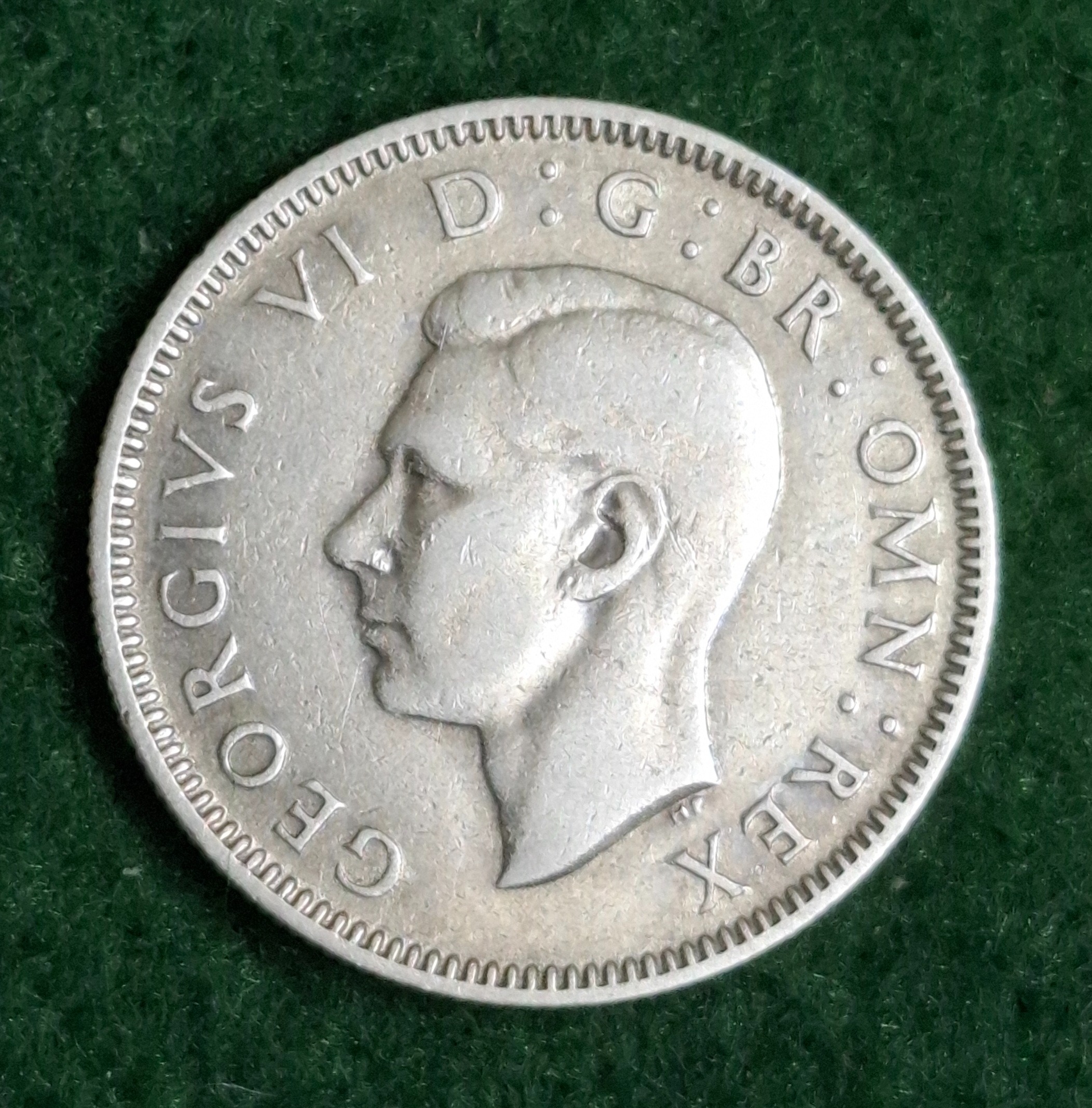 سکه 1 شیلینگ نقره انگلیس 1937