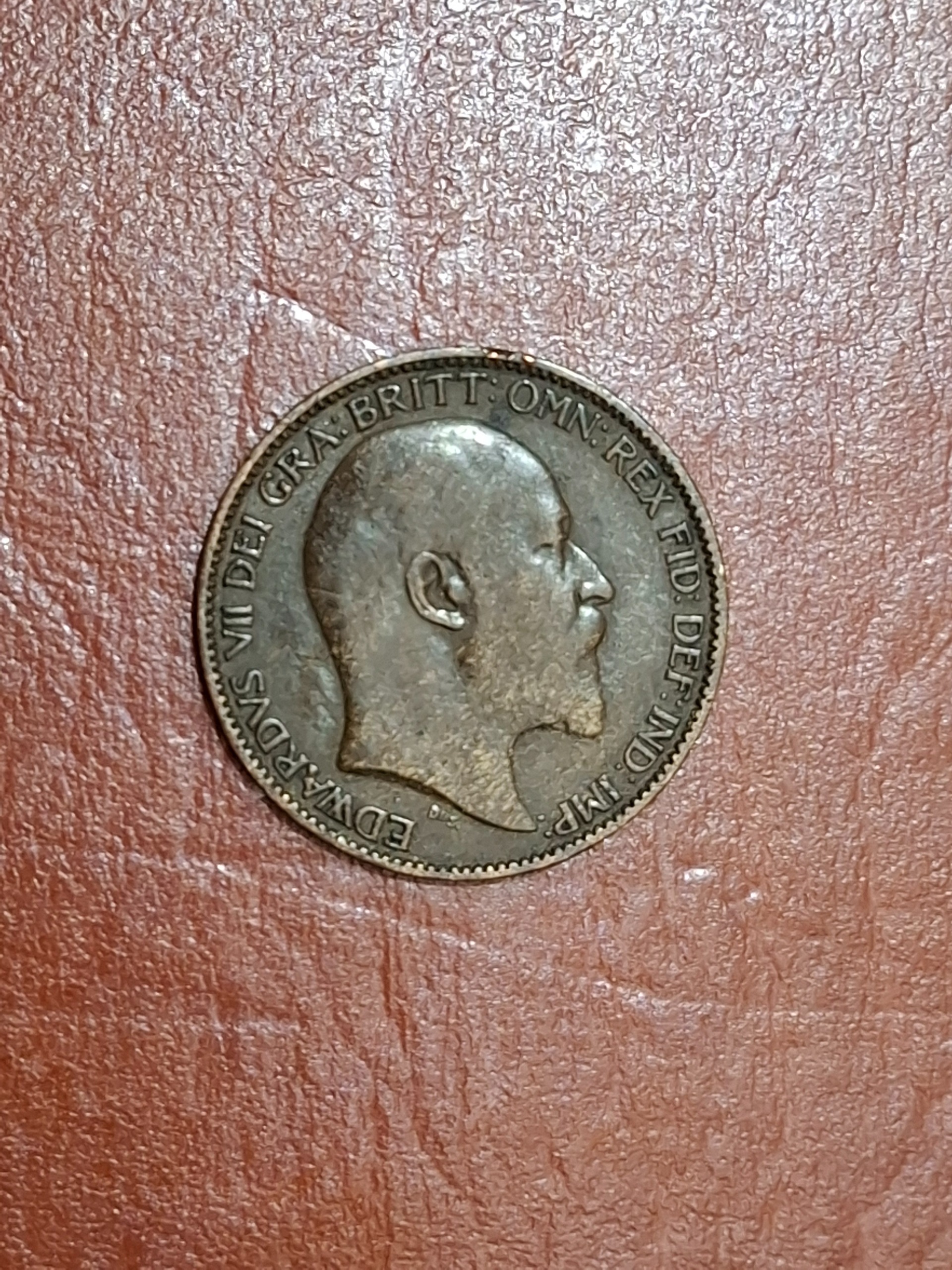 سکه فارتینگ انگلیس ادوارد 1907