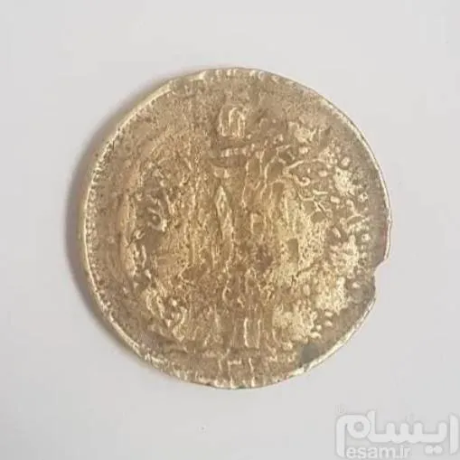 سکه 10 ریال 1323 نقره با روکش طلا