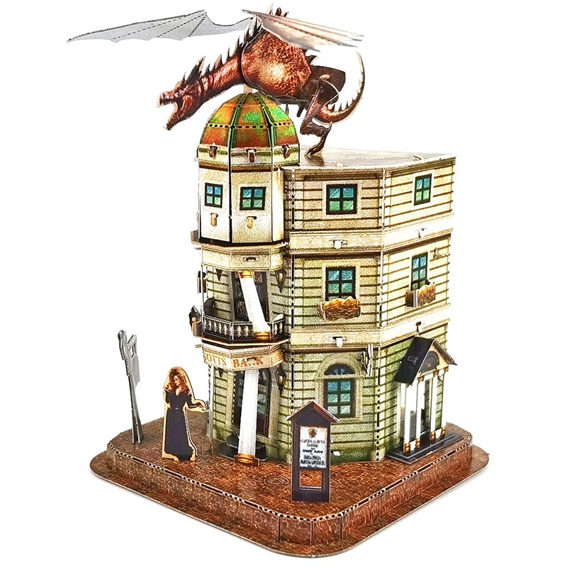 پازل فلزی سه بعدی Gringotts Dragon Bank