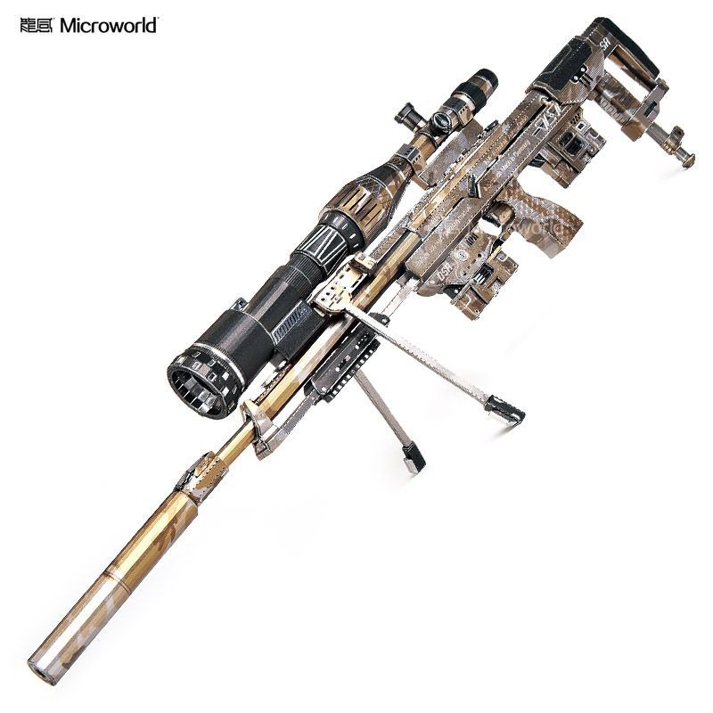 پازل فلزی سه بعدی Sniper Rifle