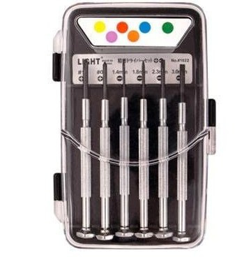 پیچ گوشتی ساعتی - 6عددی لایت مدل 1022