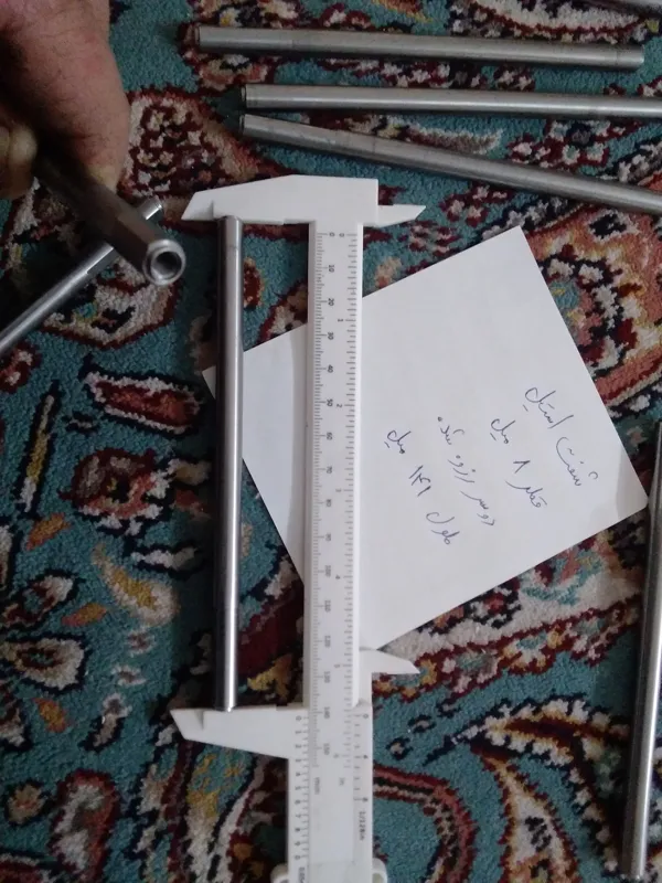 شفت استیل دوسر رزوه فابریک طول 141 میل / ایده