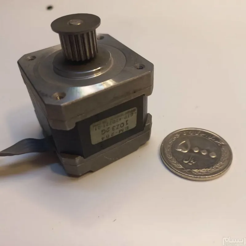 استپ موتور نما 17 با پولی ( ایده )