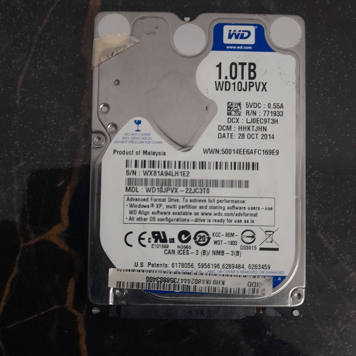 هارد لپ تاپ 1 ترا