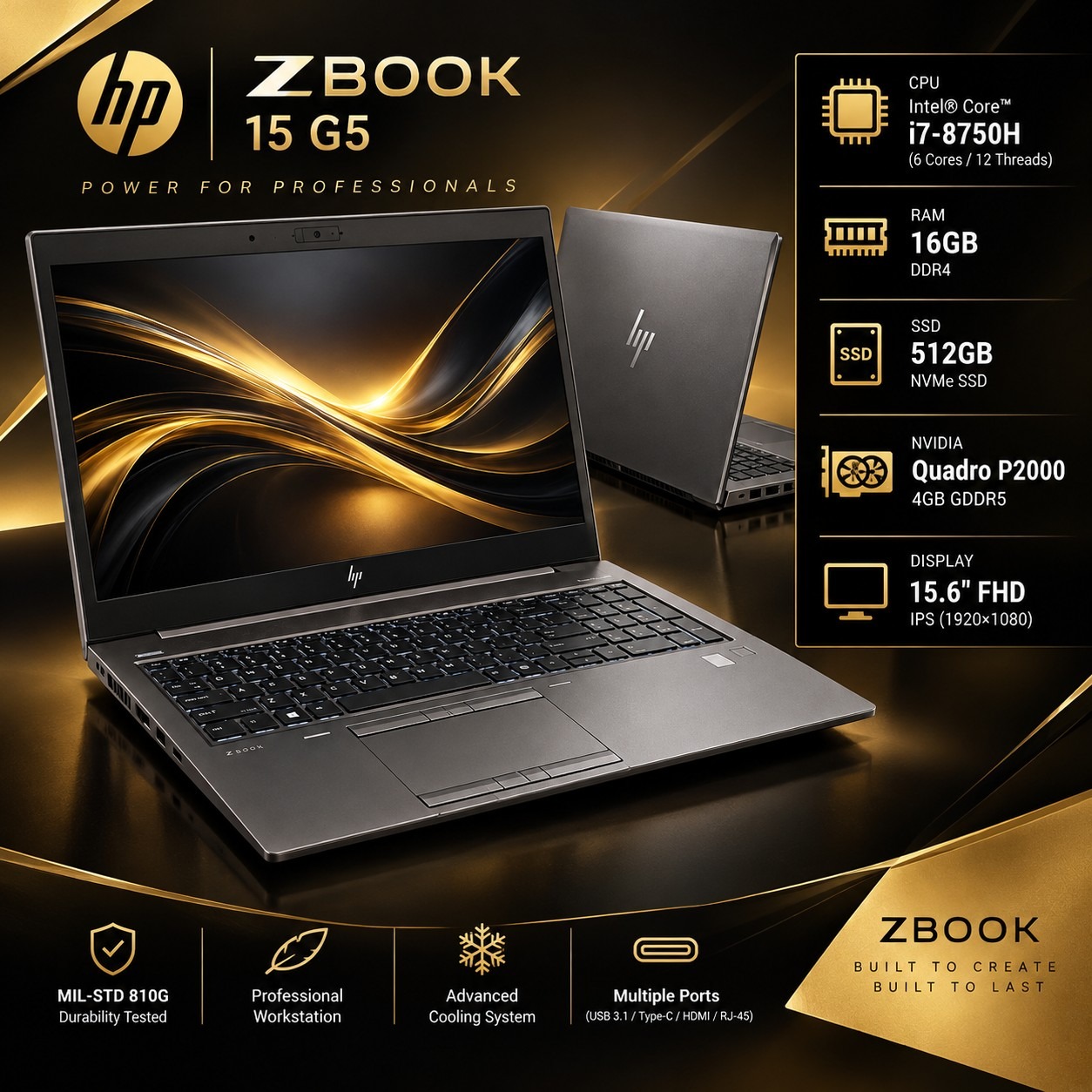 لپ تاپ Zbook 15 G5