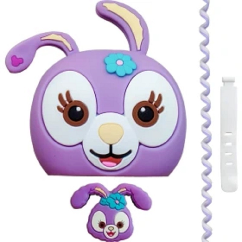 پک محافظ سیلیکونی کابل و آداپتور طرح Stella Lou