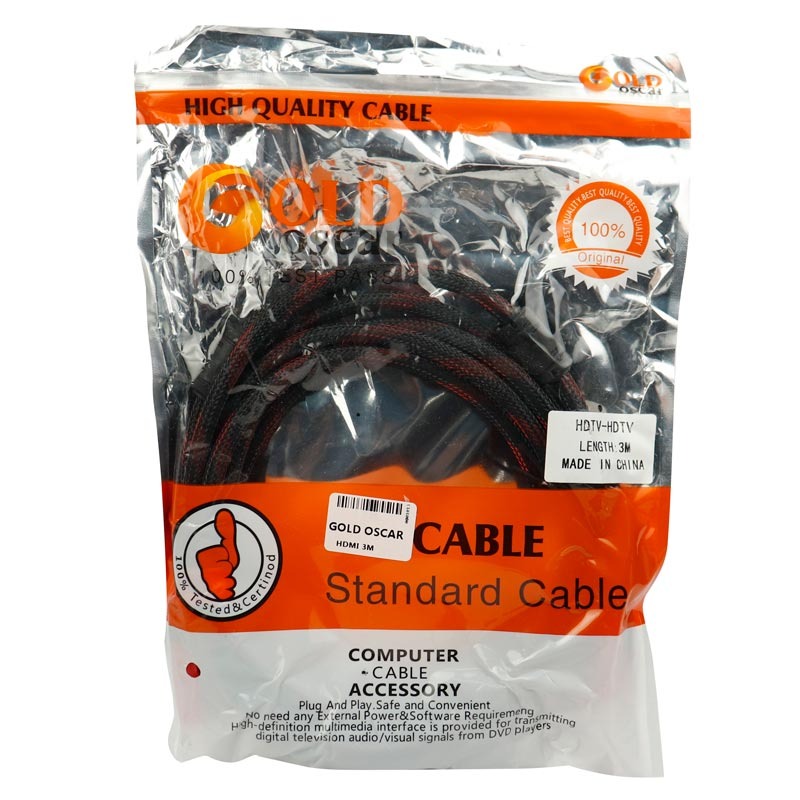کابل HDMI پوست ماری گلد اسکار طول 3 متر