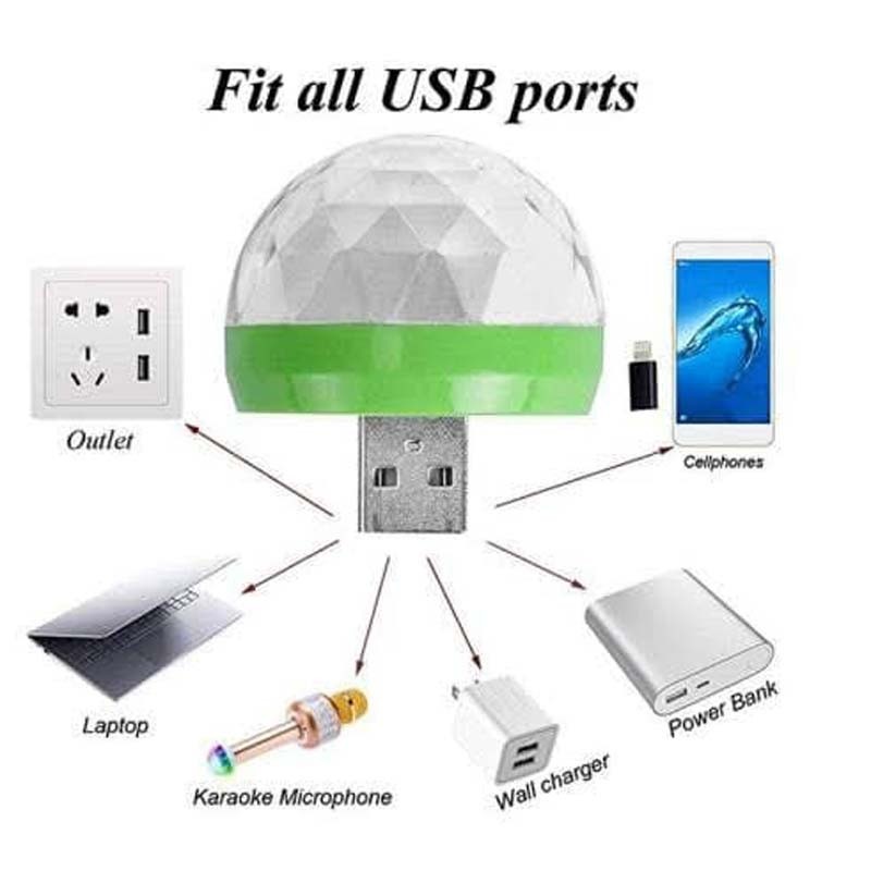 چراغ رقص نور به همراه otg مدل USB