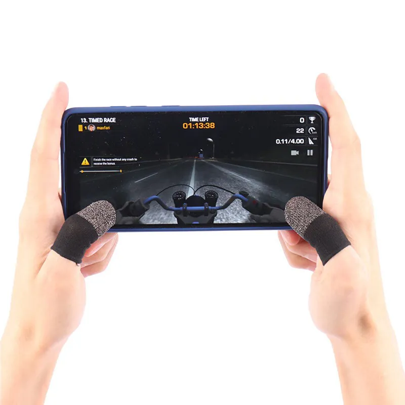 دستکش بازی موبایل برند sleever مدل کربن و سیلور