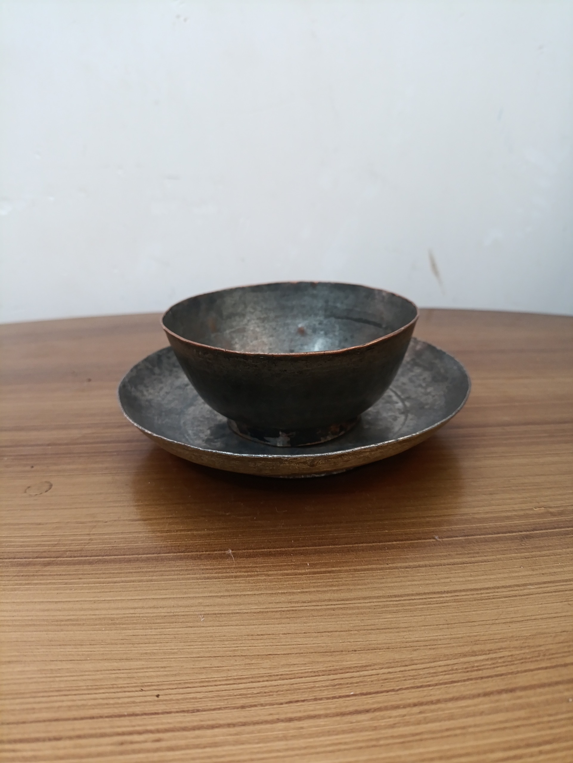 کاسه بشقاب فسقلی سایز کوچیک مسی