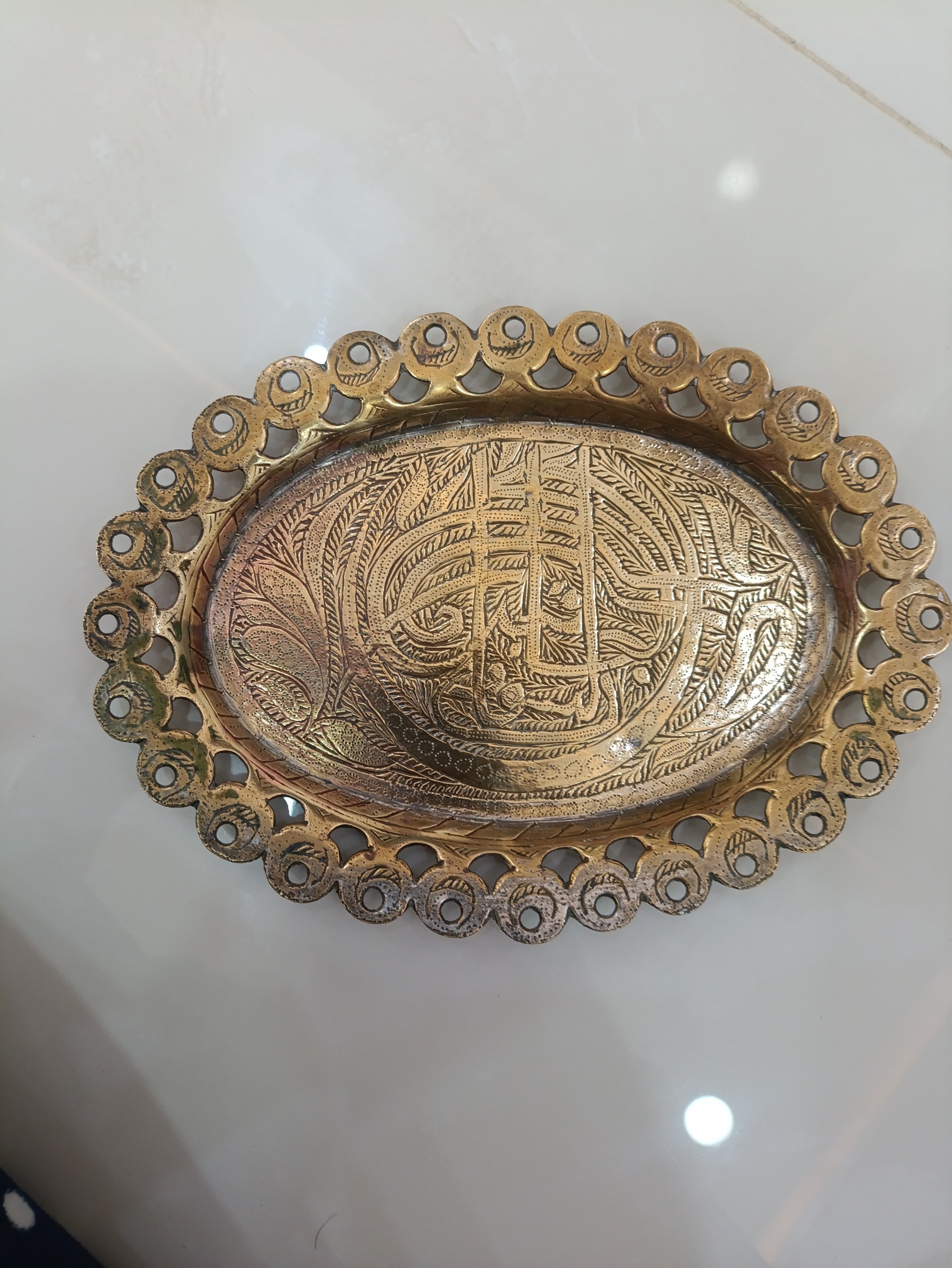 سینی زیبای کهنه قلم