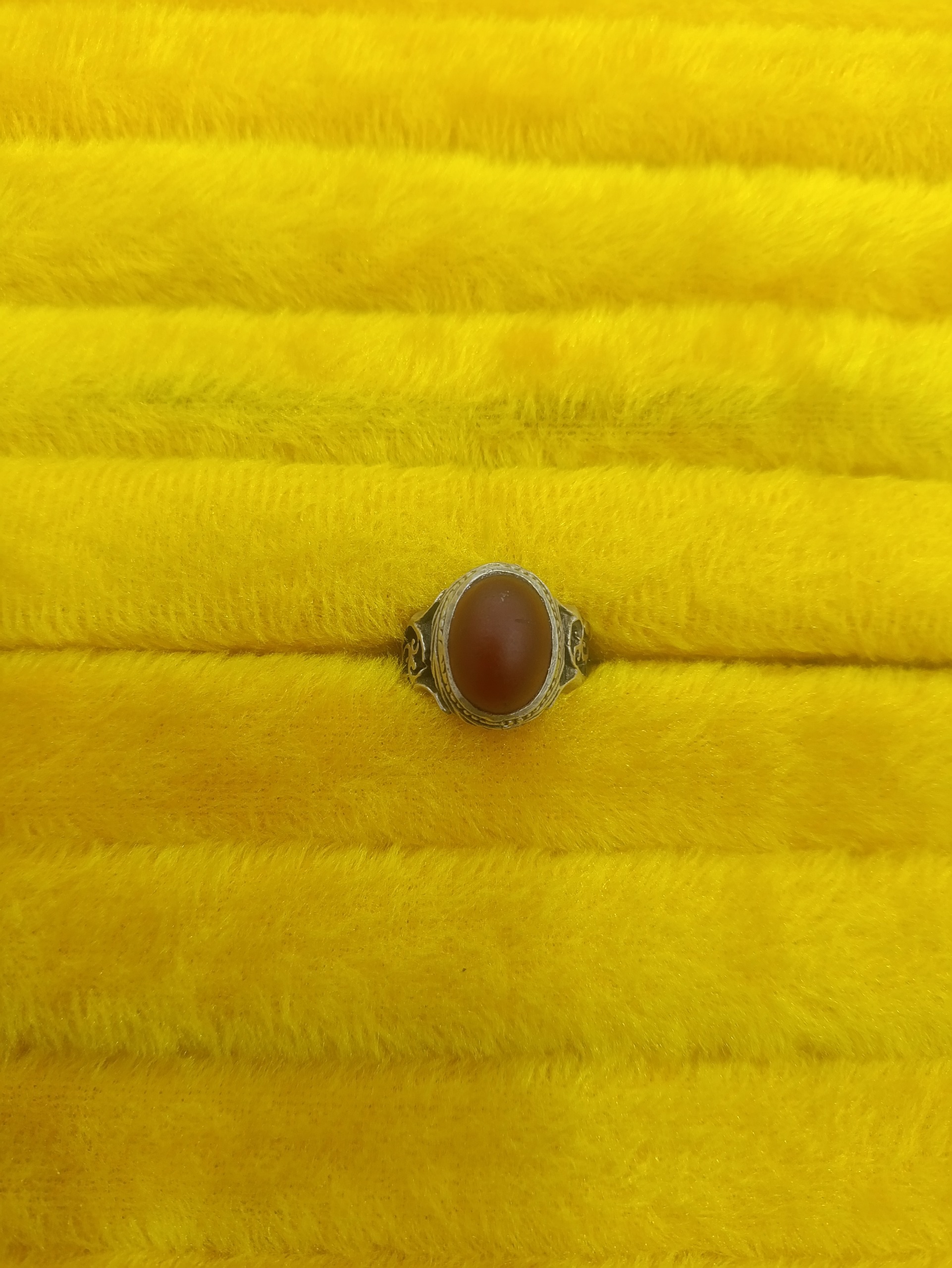 انگشتر عقیق رکاب نقره