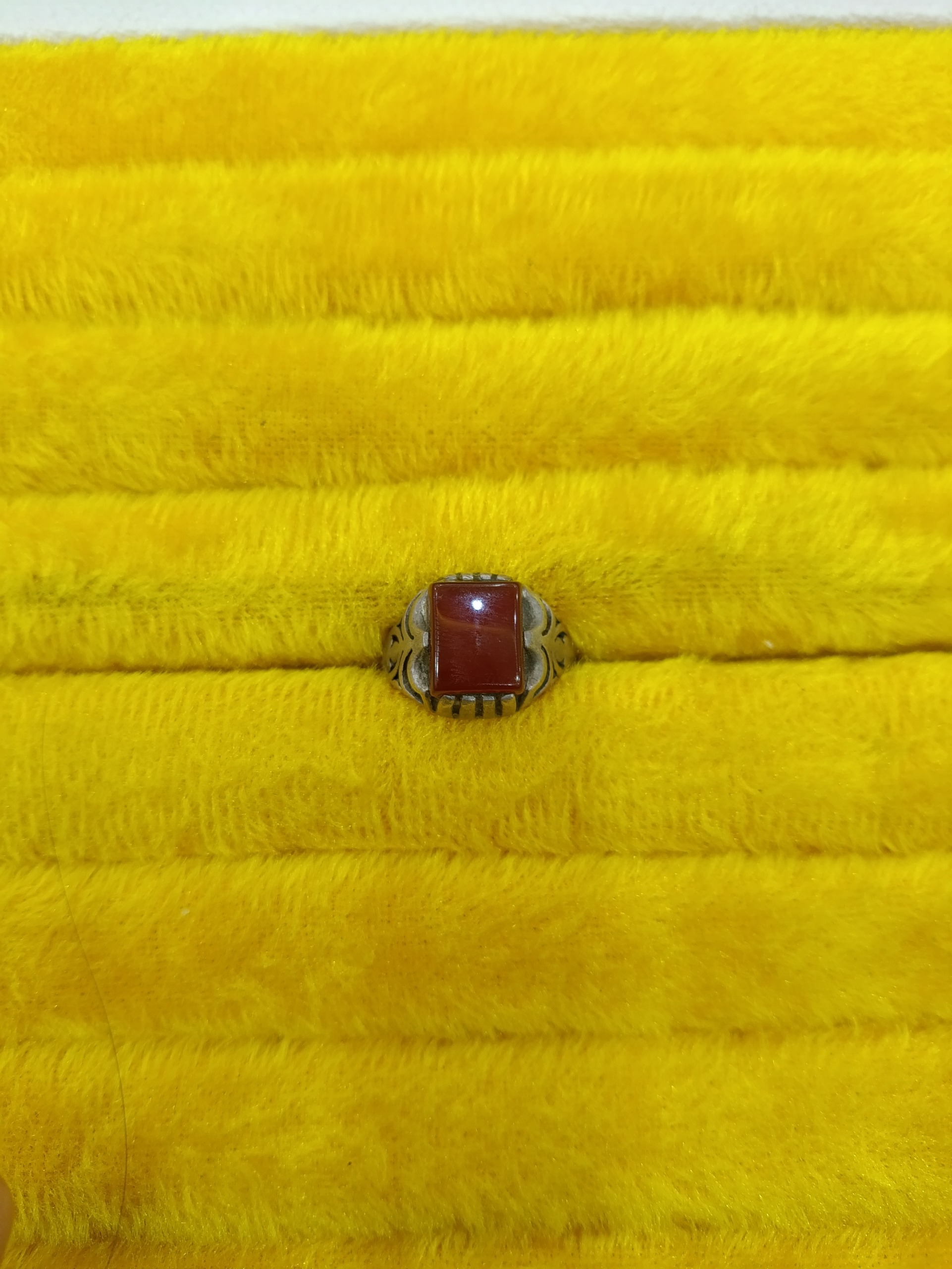 انگشتر نقره قدیمی عقیق