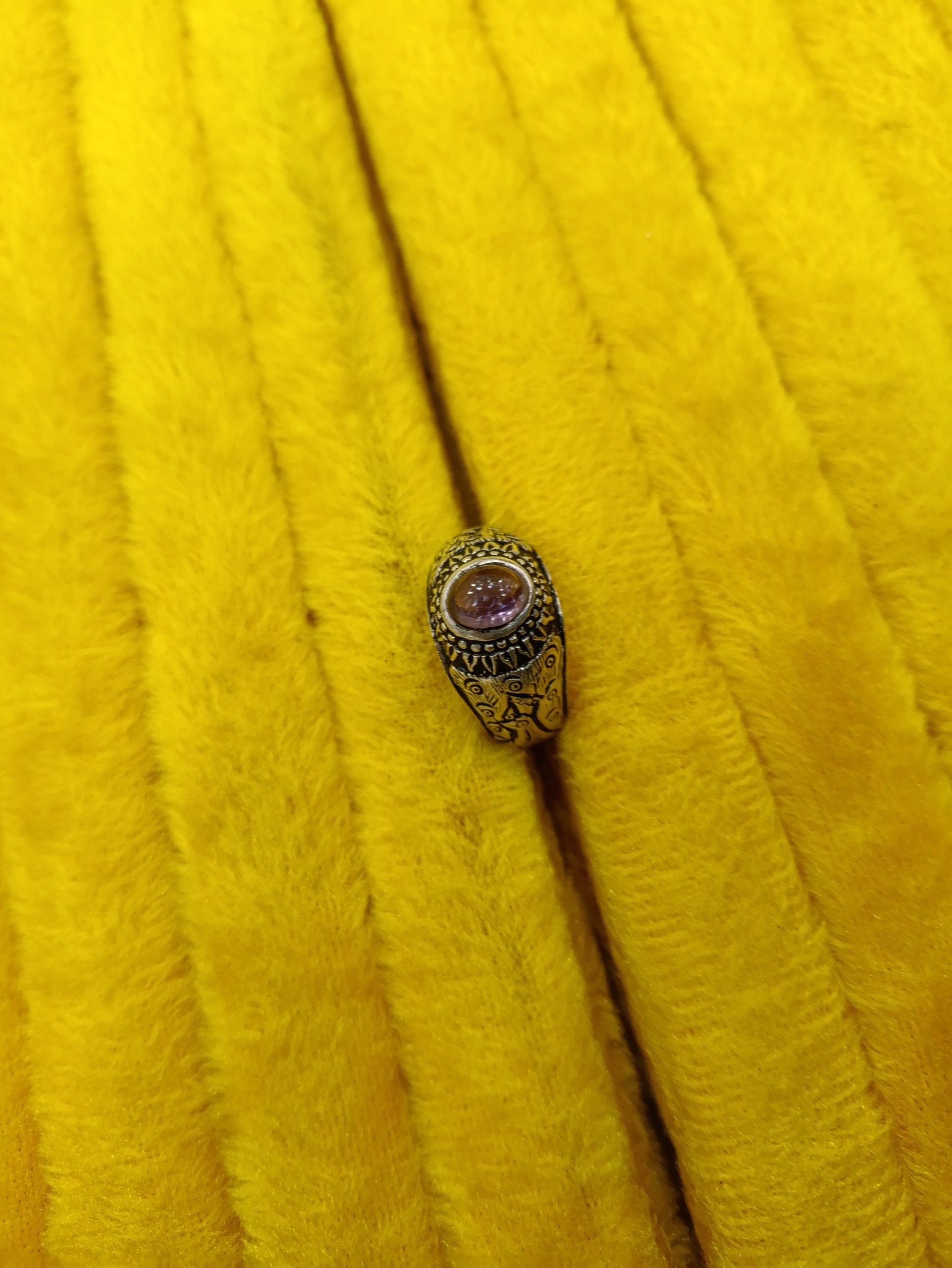 انگشتر نقره جواهراتی آزاده سبک وزن