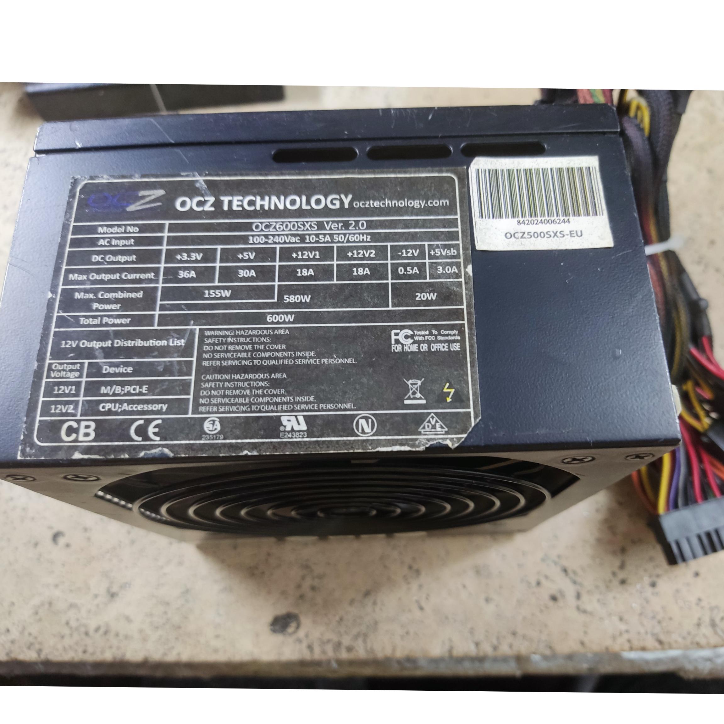 POWER/MODEL/OCZ 600W تمیز و سالم پلمپ