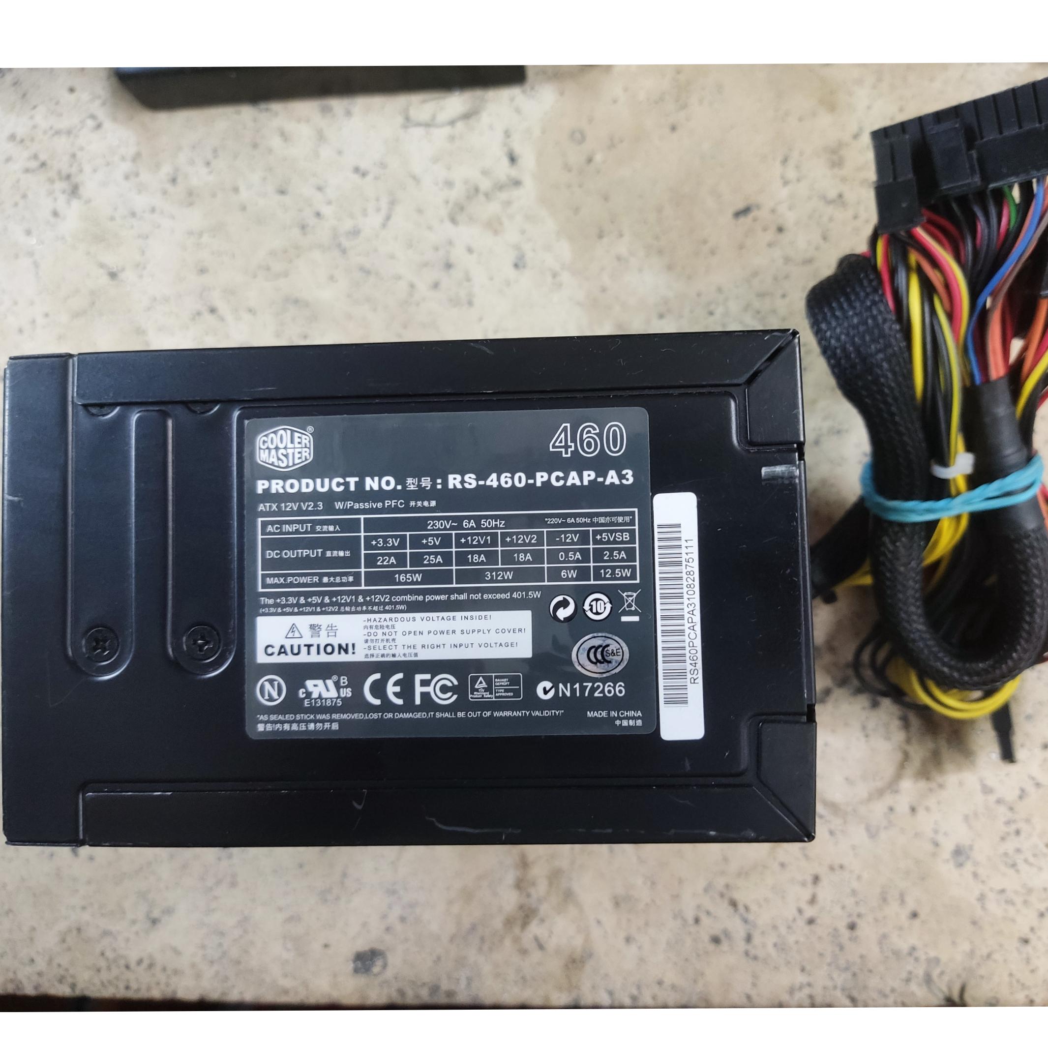 POWER MODEL/ COOLER MASTER 460W تمیز و سالم پک شده