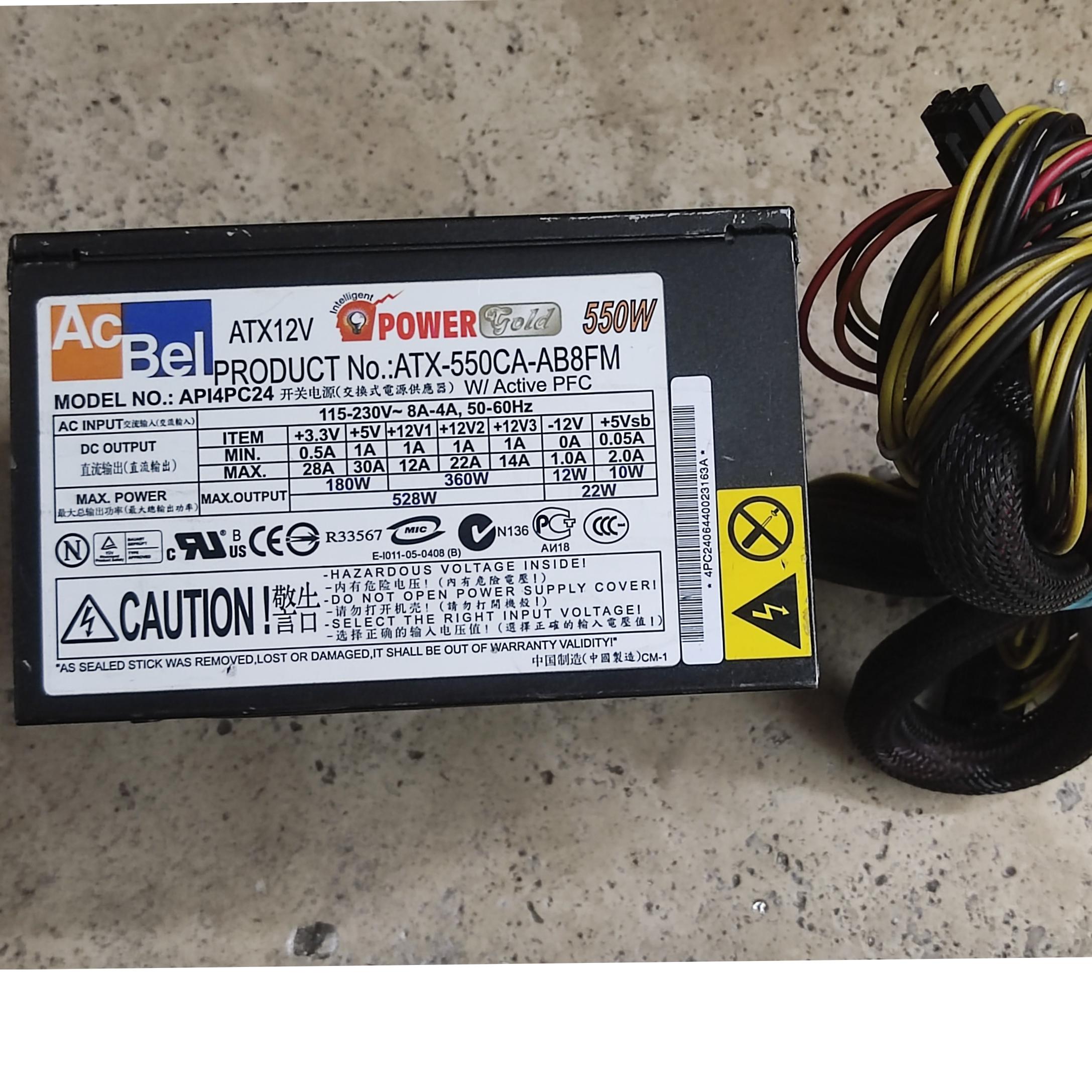 POWER MODEL ACBEL 550W تمیز و سالم