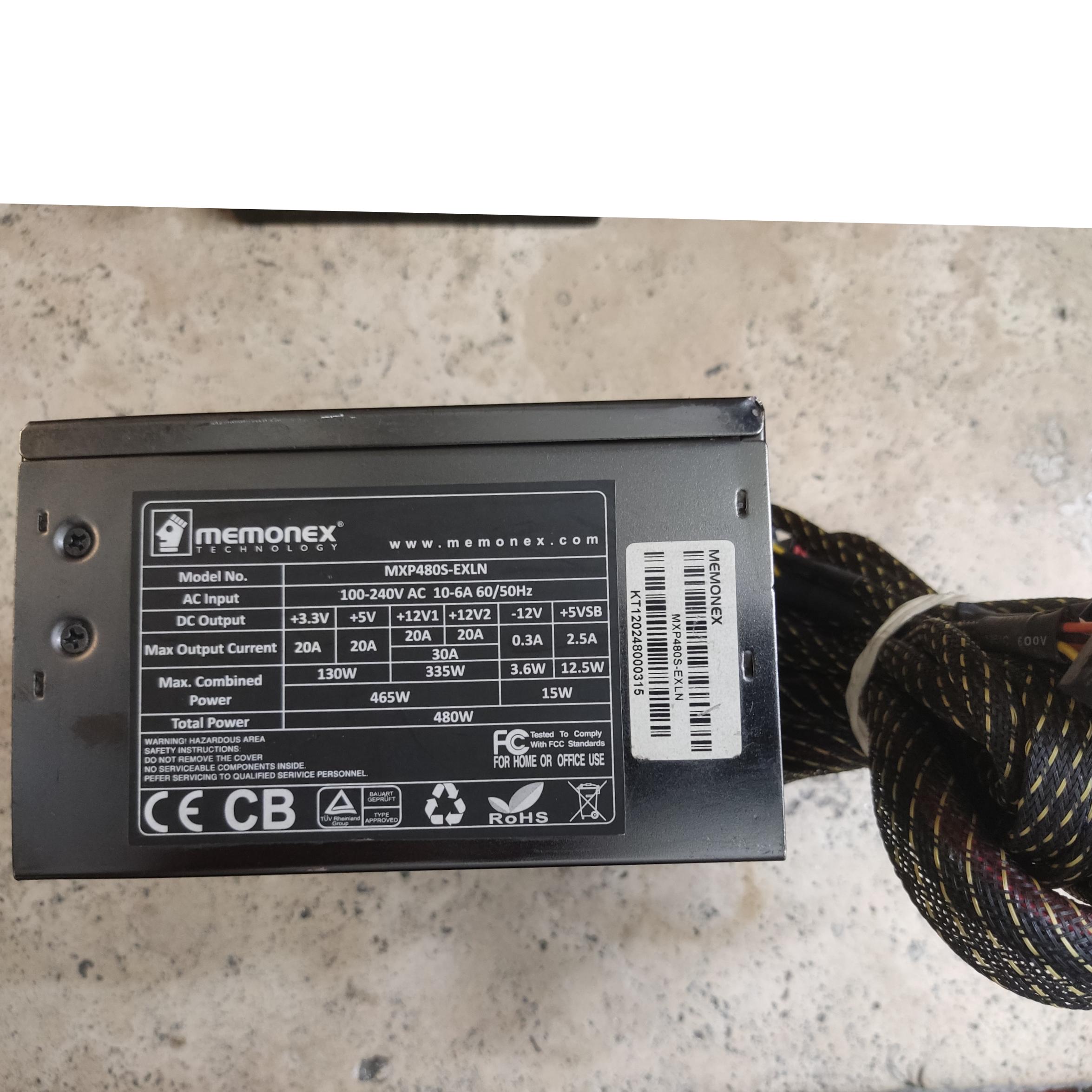 POWER MODEL MEMONEX 480W تمیز و سالم