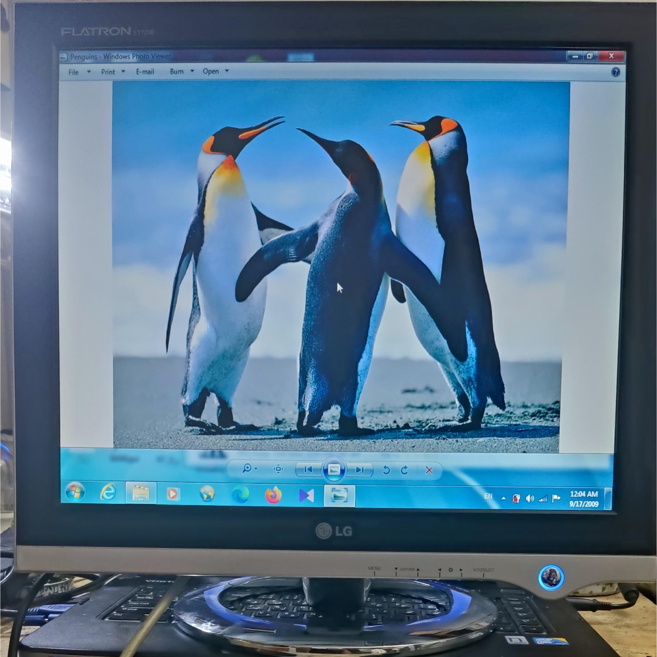 MONITOR MODEL LG FLATRON L1720B تمیز و سالم