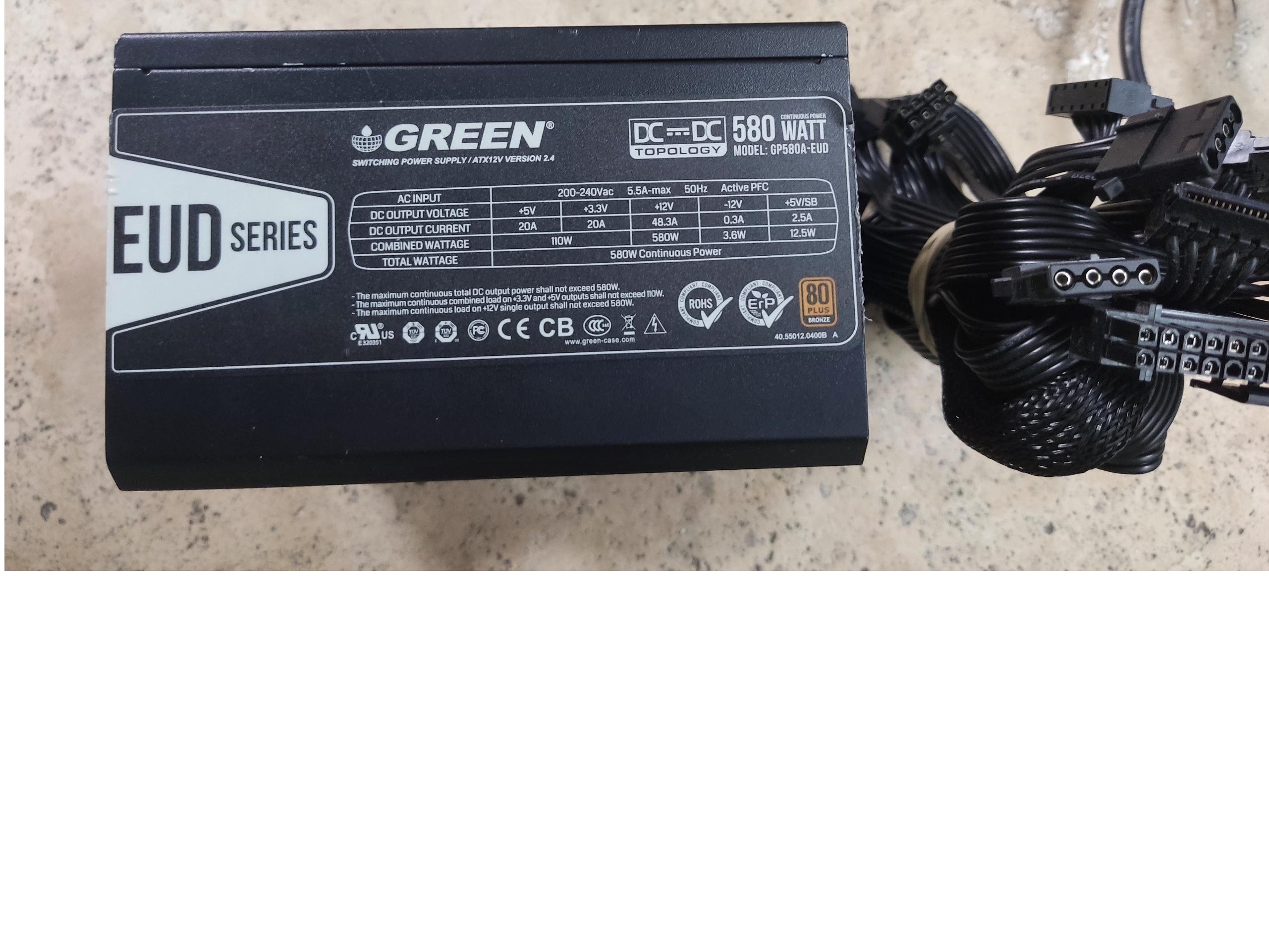 POWER MODEL GREEN GP580EUD تمیز و سالم پک شده