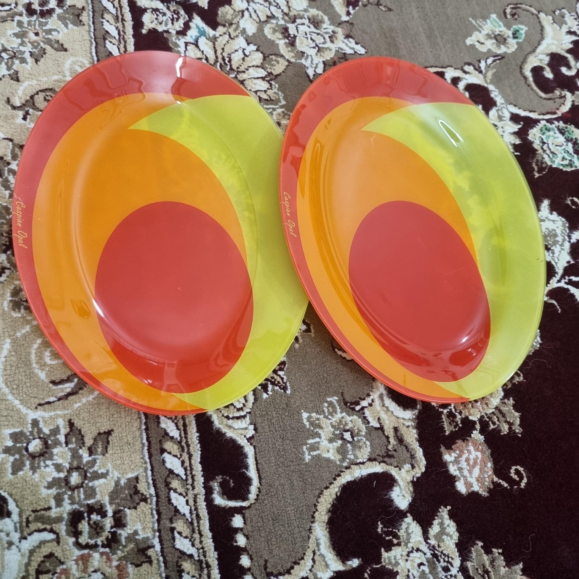 دیس بلوری طرح دار