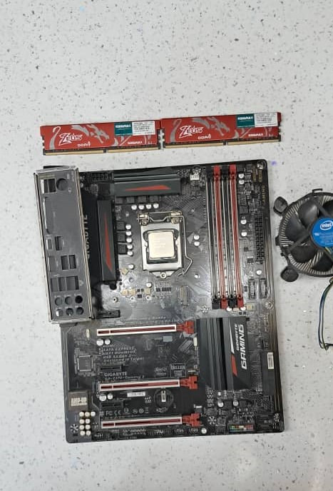 باندل مادربرد گیگابایت مدل ga-z270 gaming 3