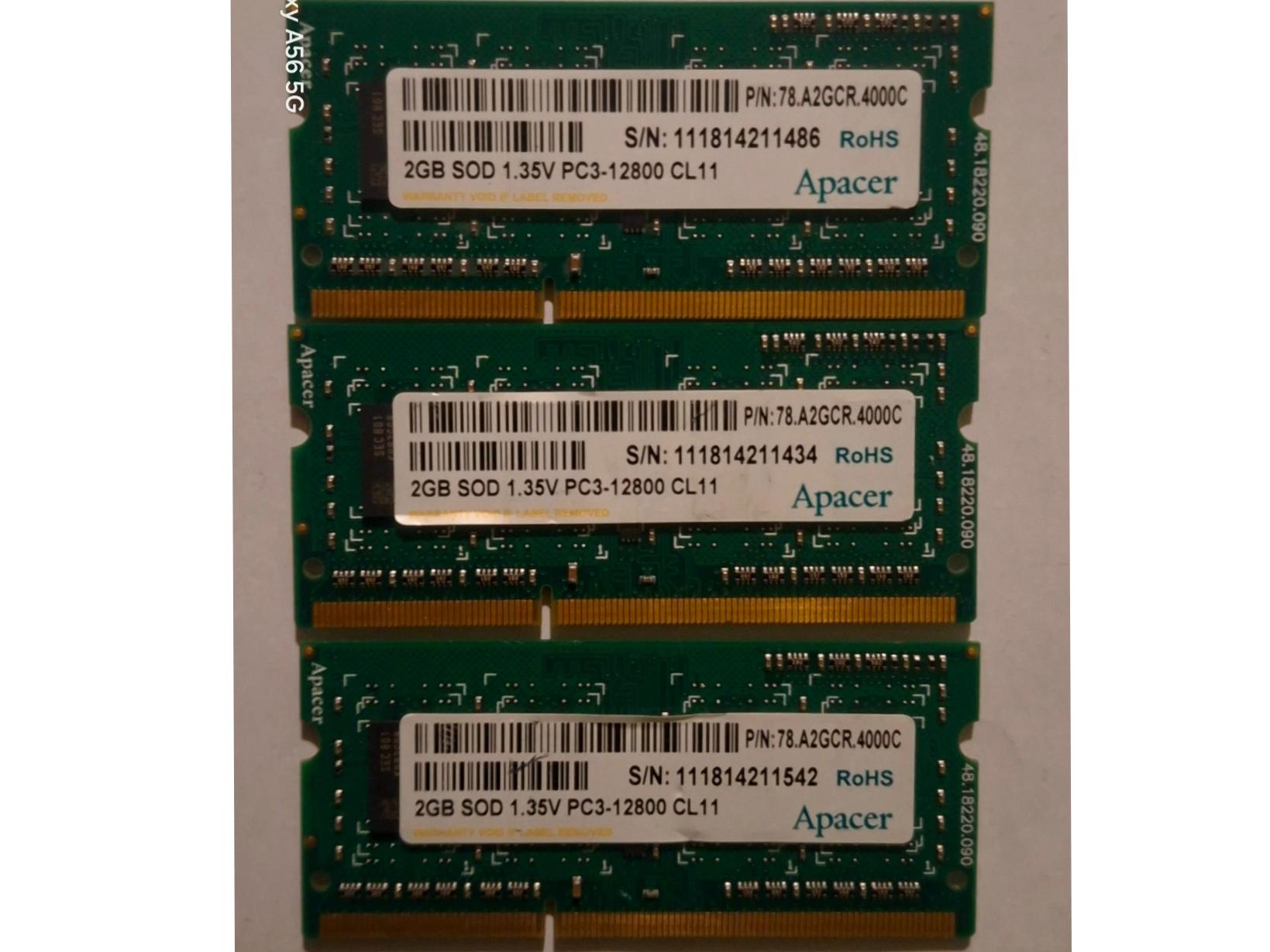 رم 2GB لپ تاپ ddr3 pc 12800CL11