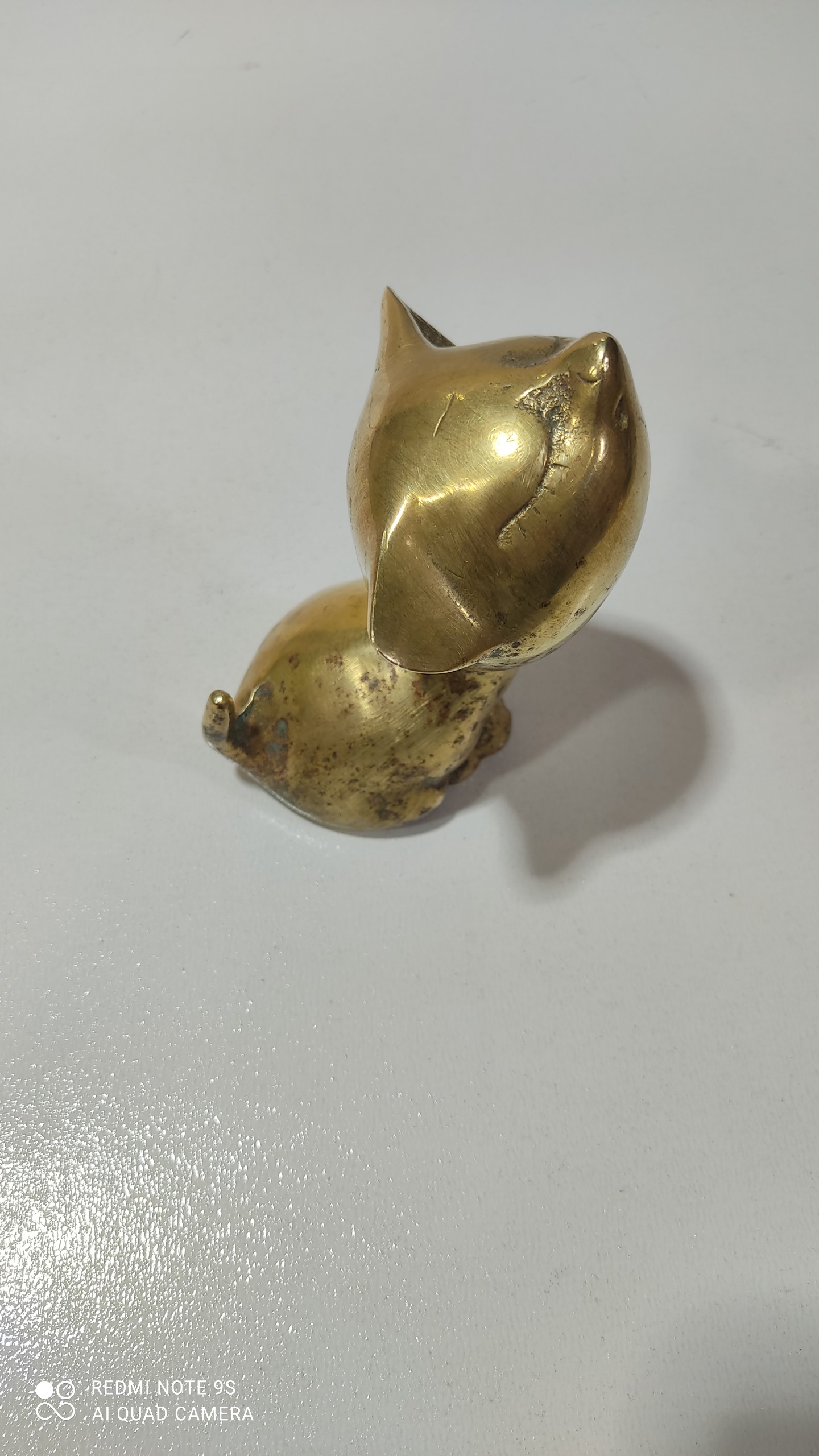 مجسمه گربه برنزی اروپایی